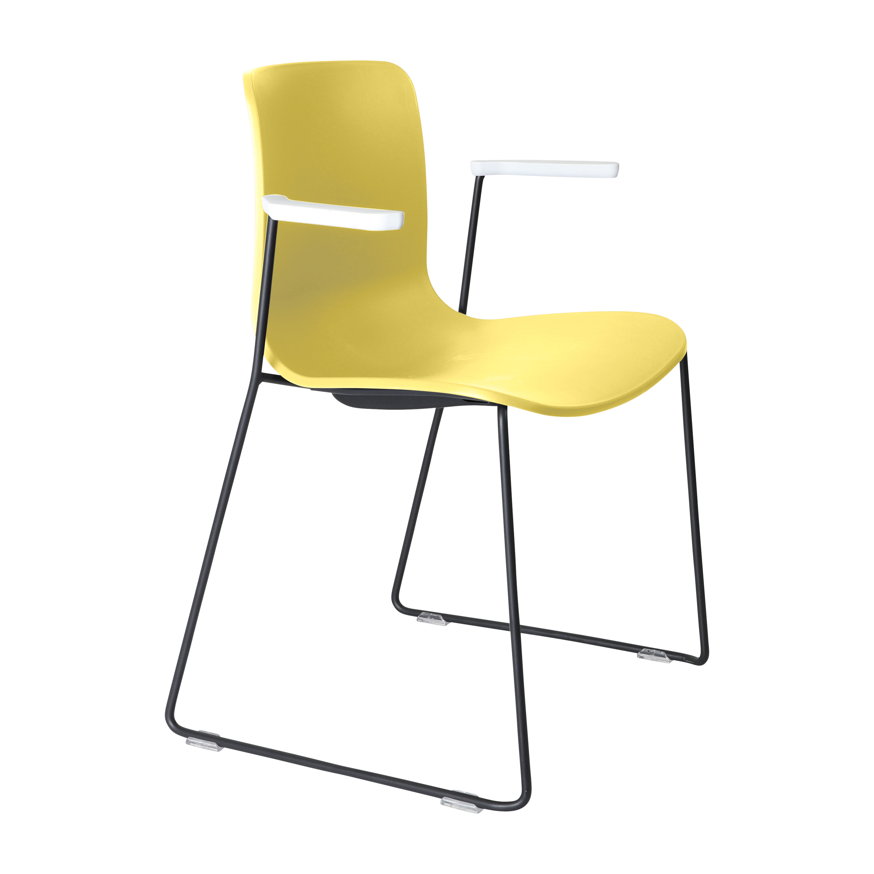 Acti Armchair (Yellow / Sled Base Arms)